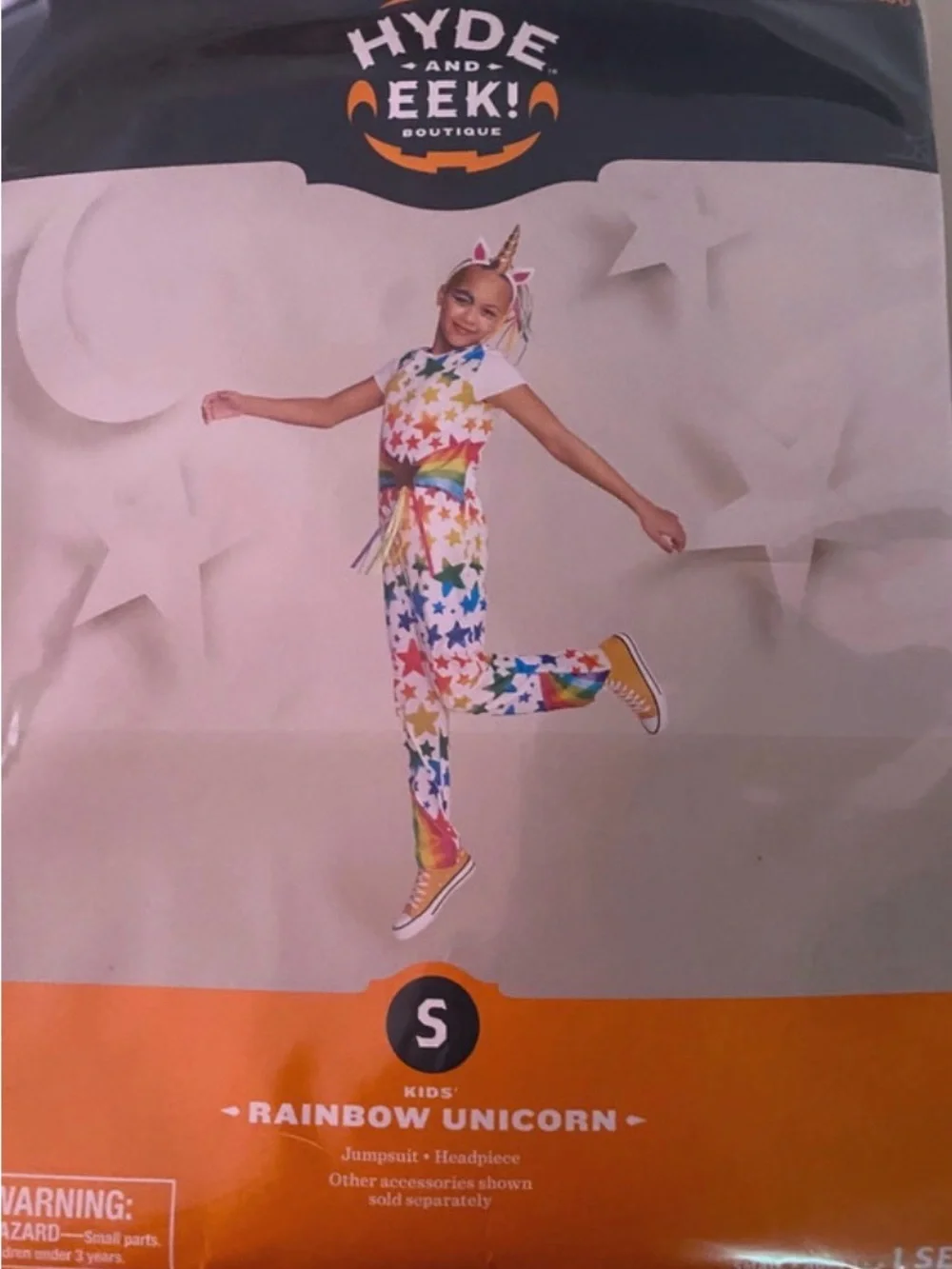 Rainbow Unicorn Girls' Halloween costume size small NWT